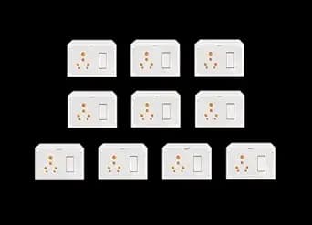 SAURAN Electrical Switch 6 & 16A Switch Socket Combined With Box & Indicator (10)