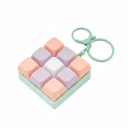 Ojiva® Click Sound Mechanical Keyboard Fidget Keychain Multi-Functional Switch Tester Keychain Portable Keyboard Switch Tester for Office, Travel, 001|Toys & Hobbies|Educational
