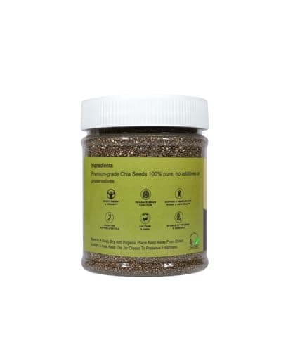 Nut Purna Chia Seeds | 100% Natural & Raw Sabja Seeds | Rich in Fiber, Omega-3 & Protein | Healthy Superfood for Weight Management, Smoothies & Daily Nutrition (250 gm) 3