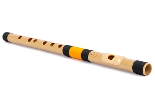 Radhe Flutes | G Natural Right Handed Middle Bansuri | Black & Orange | Tuned With Tanpura A=440Hz | PVC Flute + Hindi & English Flute Lessons 4