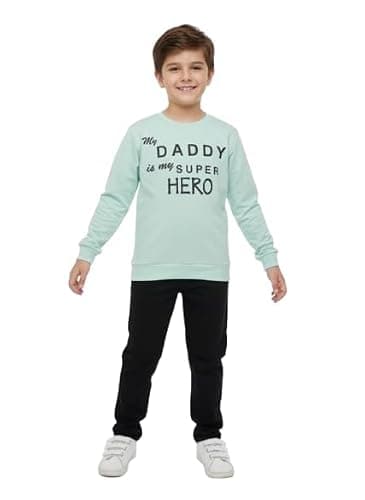 Tirupati Creations Kids Clothes for Boys | Printed Cotton Full Sleeves T-shirt and Pant Clothing Set for Baby Boys | Casual Summer Wear Kids Dress Set | Regular Wear Outfit (Green, 3-4 year)