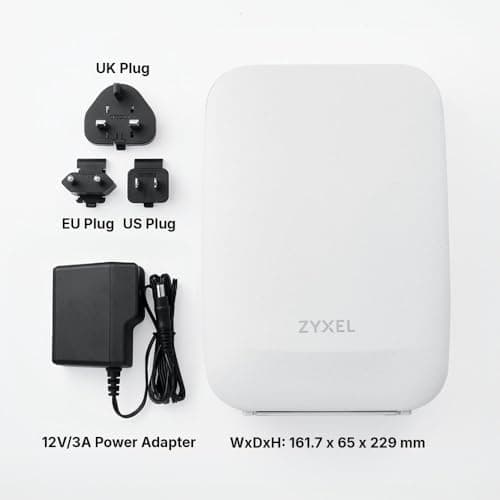 Zyxel Security Firewall with AX6000 Dual-Band WiFi 6 | Dual-WAN | Subscription-Free Network Security | 2.5G Multi Gigabit Ethernet Port |Smart Mesh |VPN Router |Cloud Getaway (USGLITE 60AX) 3