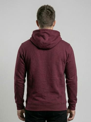THE SOUTH STORE Mens Maroon Full Sleeve Graphic Printed Hooded Sweatshirt | Just Bring It Hoodies for Men Winter Wear | Gym Hoodie Men's 2