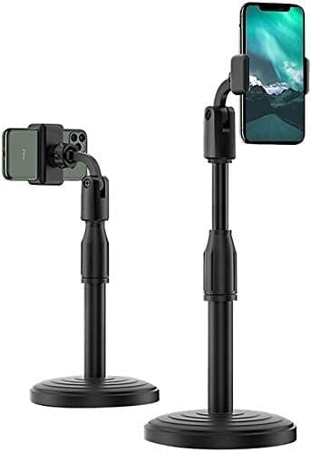 Clasika Mobile Stand for Table - Adjustable Height Phone Holder for Desktop, Hands-Free Viewing and Convenient Use