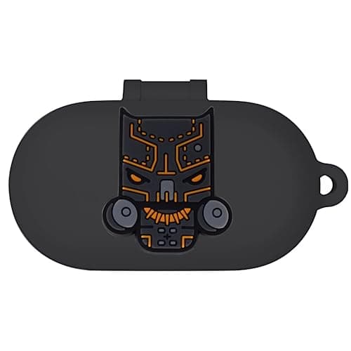 Latali New Silicone Case Compatible with Oneplus Nord Buds 2r Protective Soft Silicone 360° Full Protection Dust-Proof Shockproof Case Cover with Hook (Cover Only) (Black-Panther) 2