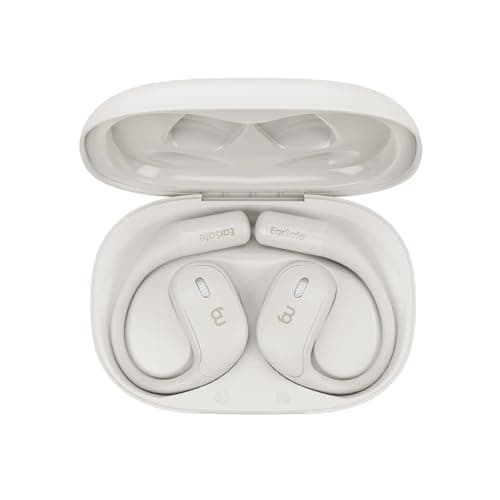 ng Earsafe OpenBuds, Wireless Open Ear Earbuds with Silicon Earhooks, Fast Charging & 48H Playtime, Bluetooth 5.3 Version, 12x17 Neodynanium Driver, Quad Mic ENC for Clear Calls (White) 3