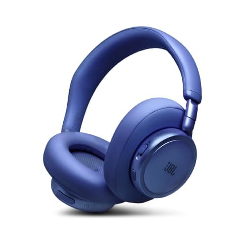 JBL New Live 780NC, Advanced Noise Cancellation 2.0 Wireless Headphones, Latest Technology (BT 6.0, Auracast, Hi-Res, LDAC, Spatial Sound, 6-mic, AI-Trained Algo) 80H Battery, 2Yrs* Warranty, Blue