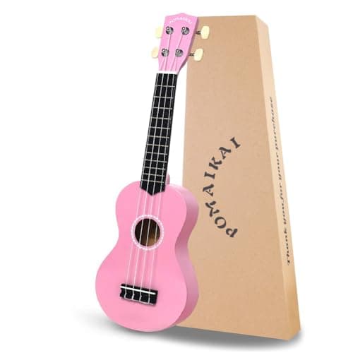 POMAIKAI Soprano Ukulele for Beginners, 21 Inch Kids Ukulele with Gig Bag (Pink)