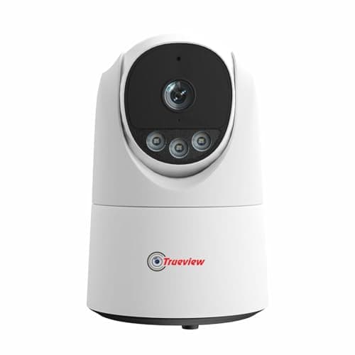 Trueview 3MP Wi-Fi ATC Robot Camera | BIS-ER (STQC Certified) WiFi CCTV Camera | All Time Color Night Vision | Pan Tilt | Smart Tracking | 2-Way Audio | Memory Card & Cloud | Alexa | T18296S