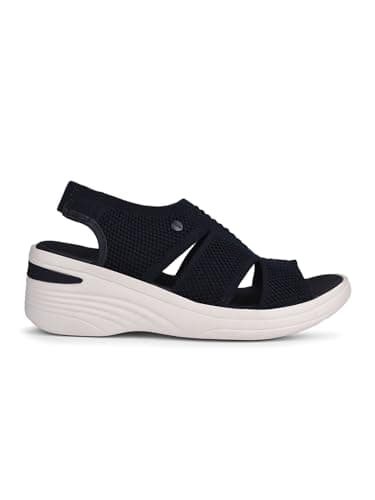 Bata Women's BG-3 SANDAL Navy Heels - 5 UK (6699829) 4