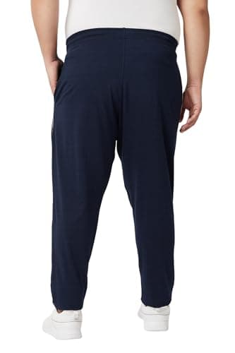 VAISHVIK Mens Extra Large Tracksuit Joggers Lowers Loose Relax Comfort fit India 9XL 56 58 - Dark Navy 3