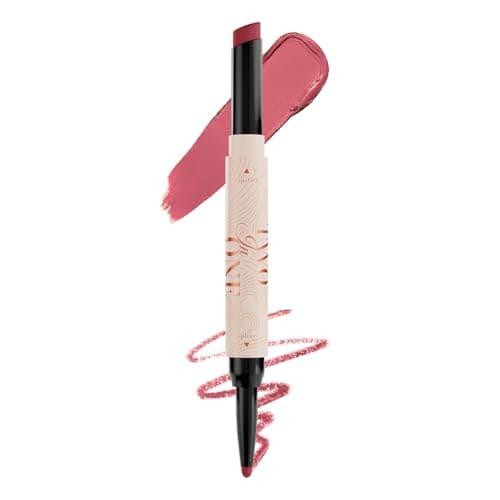 Character Two in One Lipstick & Lipliner | Intense Pigment, Plush Matte Finish, Long-Lasting & Smudge-Proof | Enriched with Vitamin E & Squalane for Nourished, Hydrated Lips (CTO203, 1.6g)
