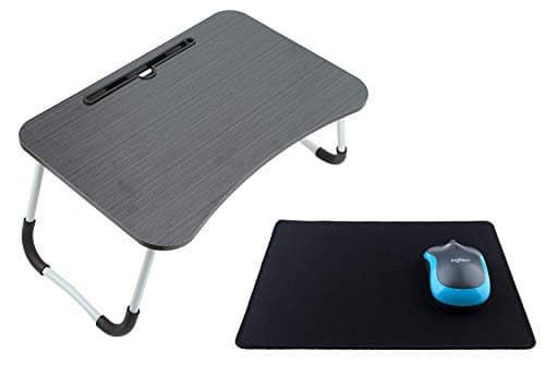 MemeHo® Smart Multi Purpose Laptop Table and Gaming Mouse Pad Combo (Black)