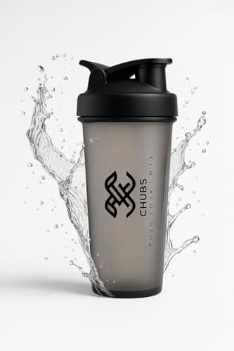 CHUBS Fitness Series PUSH YOUR LIMITS Typhoon Shaker/Bottle/Gym shaker/gym bottle/supplement bottle With Mixer Ball (700ML). (Smoke Black) for men and women 2