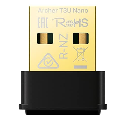 TP-Link Nano AC1300 Wireless MU-MIMO Wi-Fi Adapter(Archer T3U Nano), Dual Band Wireless Network Adapter for PC/Desktop/Laptop, Mini Travel Size , Supports Windows 11/10/8.1/8/7/Mac OS 10.15