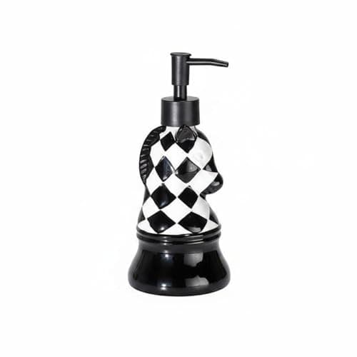 SNAPPSY Modern Chess King Pick Holder Minimalist Black Chess Pick Cup Creative Decorative Container Timeless for Sample House, Living Room, Chess Lotion a