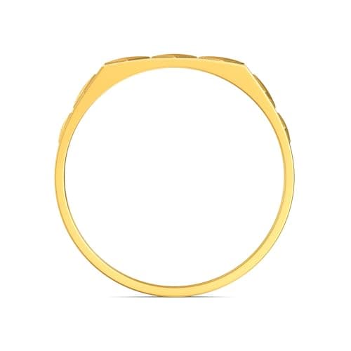 Joyalukkas 22 k (916) Rocking Macho Designer Mens Gold Ring 3