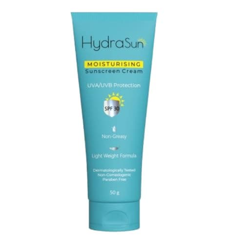 HYDRASUN Moisturising Sunscreen Cream For Normal Skin, 50Ml, 30 SPF