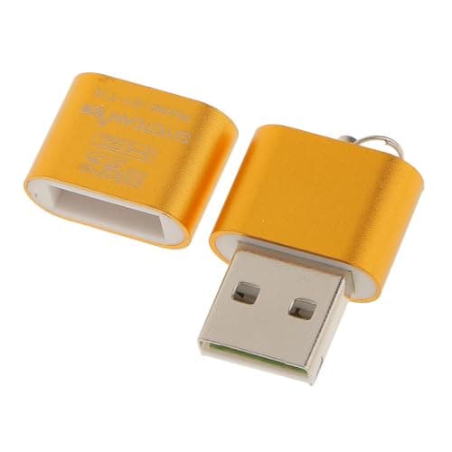 HEAVENGLOW High Speed Mini USB 2.0 Micro SD TF T-Flash Memory Card Reader Adapter Gold|Computers/Tablets & Networking | Laptop & Desktop Accessories | Memory Card Readers & Adapters 5