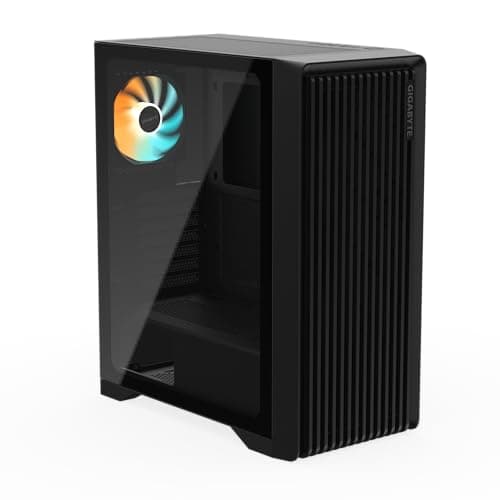 GIGABYTE C103 Glass Global Mid-Tower Gaming PC Case | Tempered Glass Side Panel, Optimized Airflow, Sleek Design & Efficient Cable Management | Supports ATX/Micro-ATX/Mini-ITX Motherboards 2