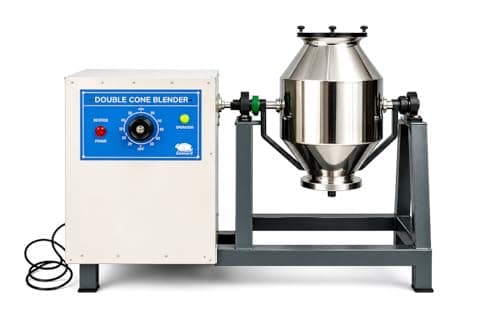FZN Double Cone Blender - 10 KG Capacity | For Efficient Mixing In Pharmaceutical And Industrial Labs | Laboratory Powder Mixing Machine |