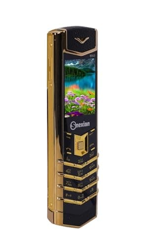 Snexian All-New Bold V1 Modern Premium Design Dual Sim |Keypad Mobile| with 1.8" Display |Attractive Design|Voice Changer|BT Dialer Call Recording|Long Lasting Battery|Camera|Feature Phone|Black+Gold 3