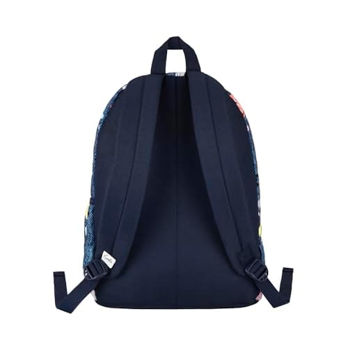 Genie Patchy Casual Backpack, Blue | Spacious Daypack for College, Travel & Everyday Use | Women & Girls 4