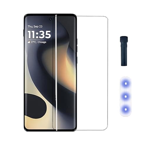 CRUNK HD+ UV Tempered Glass For MOTOROLA MOTO EDGE 2024 | | Full Adhesive with installation kit