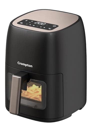 Crompton Ameo DLX 4.2L Digital Air Fryer with Live Cooking Window | 1450W Super Helix Heating | 7-in-1 Functions | Quick Fry Technology | Low Noise | Oil-Free Healthy Cooking | 2 Year Warranty 2