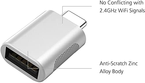 rts 2 Pack USB Type A to Type C Converter, USB 3.0, High-Speed Data Transfer, Plug and Play, Compatible iPhone 17 16 15 Plus Pro Max Laptops | Smartphones |MacBook Pro Air | Keyboard | Type-C Devices 4