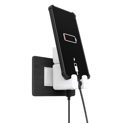 KERATIN 25W Type-C Fast Charger Adapter, World's 1st Hold & Charge, Compatible with All Android, iOS & USB-C Devices, PD 25W Charger & Holder with Type C to C Braided Cable