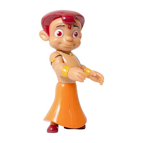 Funskool Chhota Bheem Action Figure Toy, Green Gold Chhota Bheem and Friends with Articulation, 4 inches, Cute & Colorful, Cartoon Collectibles, Gift for Children, Toys for Kids Ages 4+ Years 5