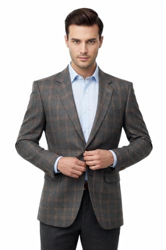 Kulanza Confidence Men’s Formal Blazer Regular Fit high GSM Poly Viscose – Professional Party Festival Wear – Lifestyle wear (in, Numeric, 36, Regular)