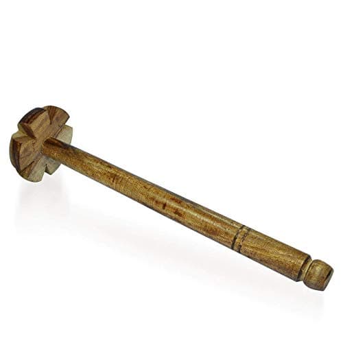 Bilton Pure Wooden Hand Blender/Mathani Rai - (Brown) 3