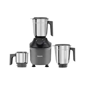 Philips HL7770/00 Mixer Grinder, 800 Watt Powerful motor, 3 Jars, MicroGrind technology; Coarse Mode for Silbatta-like Texture, Fine or Superfine for perfect textures every time