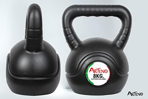 Artino Black Long Lasting 8 Kg PVC Kettlebell for Workout Great for Fullbody Workout, Cross-Training, Weight Loss & Strength Training 5