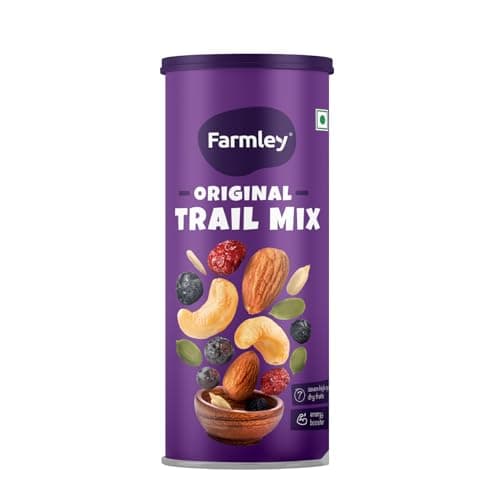 Farmley Trail Mix | 7 Superfood in 1 Mixes | Dry Fruits Contains Almonds, Cashews, Blueberries, Blackcurrant, Pumpkin & Sunflower Seeds (325g (Pack of 1))