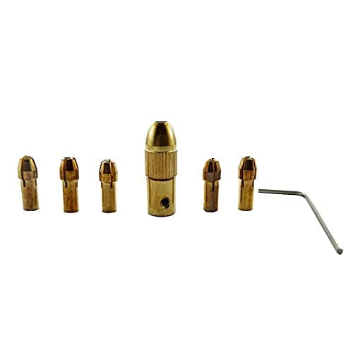 DIY DIYC-11633 Crafts Drill Chuck Collet Bits Rotary with Screw Scientific Accessories Dno# 53(Pack of 4pcs, DIY Crafts)