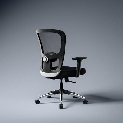 Green Soul Jupiter Superb (Mid Back) | Ergonomic Mesh Office Chair for Work | 3 Year Warranty | Multi-Lock Synchro Tilt Recline Mechanism | 2D Armrest | Adjustable Lumbar (Black)