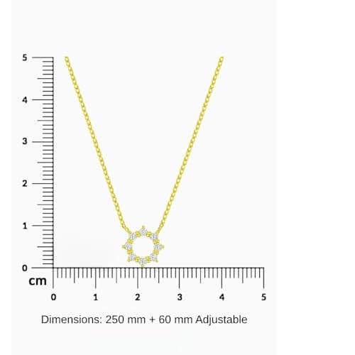 LUXEVOGUE 925 Sterling Silver Twinkle Necklace | Anti Tarnish | 18K Gold Plated Necklace | 925 Stamp & Authenticity Certificate | 6 Month Warranty | Best Gift for Girls 3