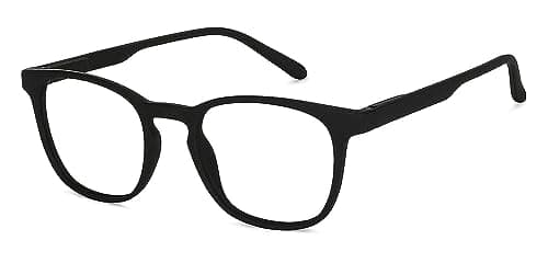 ZOVUTA Goggles/Eyeglasses/Spectacles Frames For Men and Women With Zero Power Reading Glasses-Anti Glare Glasses/UV Protection/Light Weight & Stylish (Large Size) - Black 3