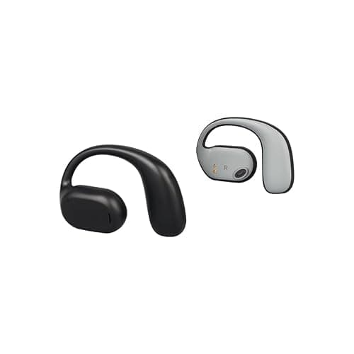 AirFit Rogear Open-Ocam Ear Sports Earbuds feature air conduction technology, deliver up to 20 hours of playback, include four built-in microphones, and house powerful 15mm drivers. Available in black 2
