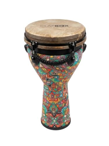 Clapbox Djembe DB-106 Fiber Skin (10 inches) - Machine Head Tuning with BAG 2