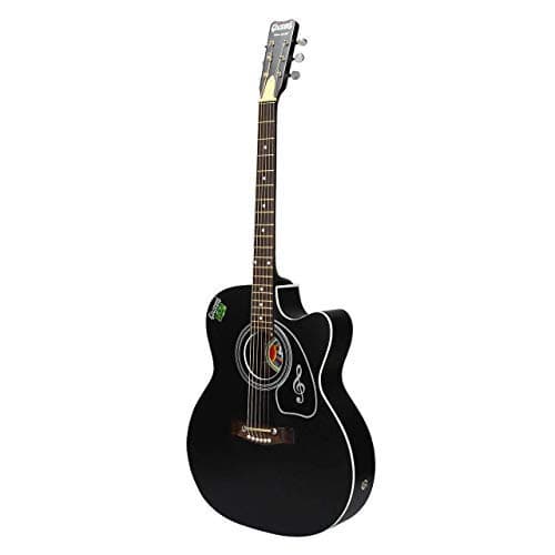 GIVSON Ketostics Venus Special Guitar (black) with bag, string set, belt and 5 picks 4