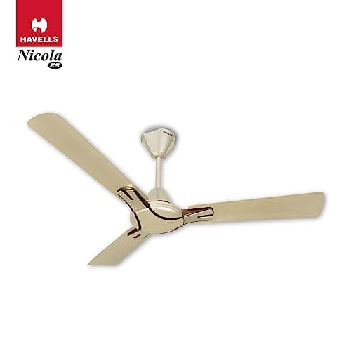 Havells 1200Mm Nicola Energy Saving Ceiling Fan (Gold Mist Copper, Pack Of 1) 2 Stars 2