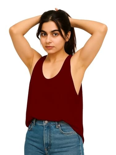 THE BLAZZE Dry-Fit Activewear Tank Top for Women - Quick-Dry Sports & Workout Vest 1005 NB52 Brown L 3