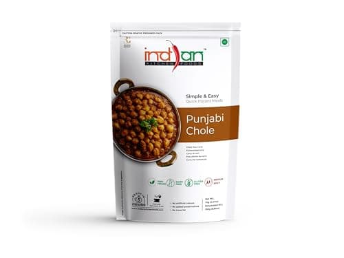 Indian Kitchen Foods Instant Punjabi Chole - Freeze Dried, Gluten-Free, Ready to-Eat Indian Vegan Meal