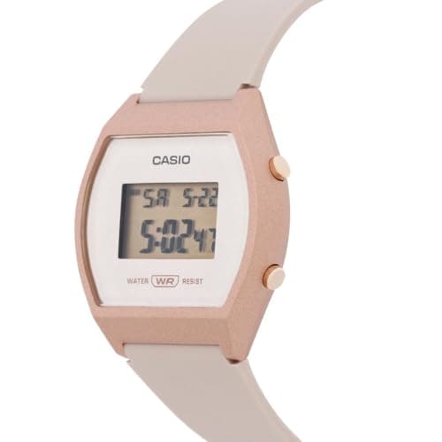 Casio Vintage LW-204-4ADF Rose Gold Digital Dial Pink Resin Strap D213 3