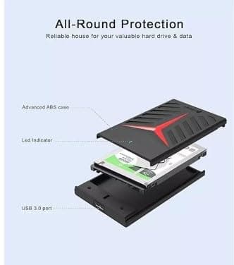 CARE CASE 500GB 2.5 Inch SATA USB 3.0 HDD Portable External harddrive 2