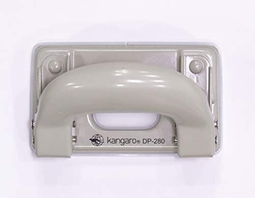 Kangaro Desk Essentials DP-280 2 Hole Metal Classic Mini Paper Punch | Removable Chip Tray with Durable Steel Consecution | Color May Vary, Pack of 1 4